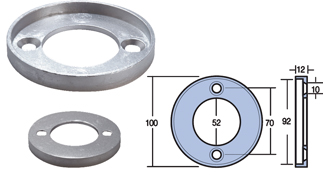 Anodo a Collare Serie Volvo 250 - 270 - 275 Hp